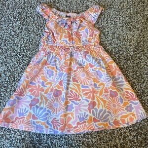 Vince Camuto Girls Floral Sundress - Pink, Orange & Lavender